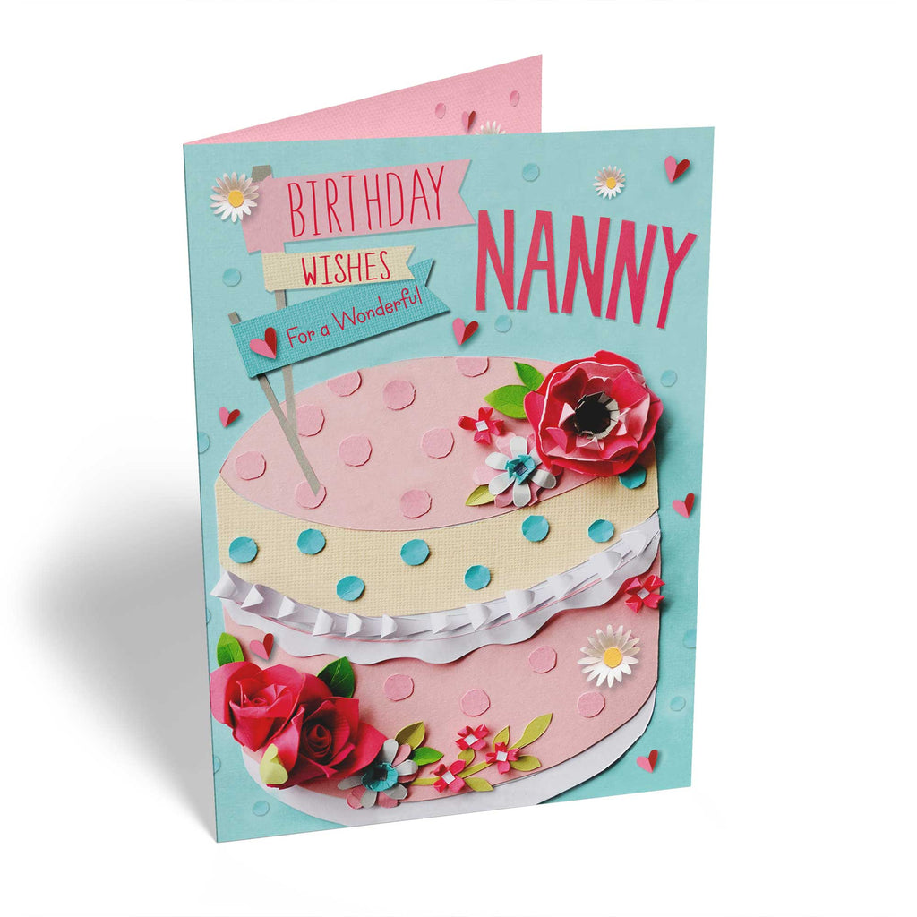 Contemporary Birthday Nanny Slice Of Cake