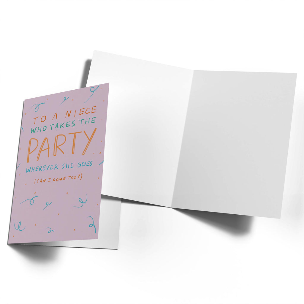 Contemporary Niece Birthday Text Party