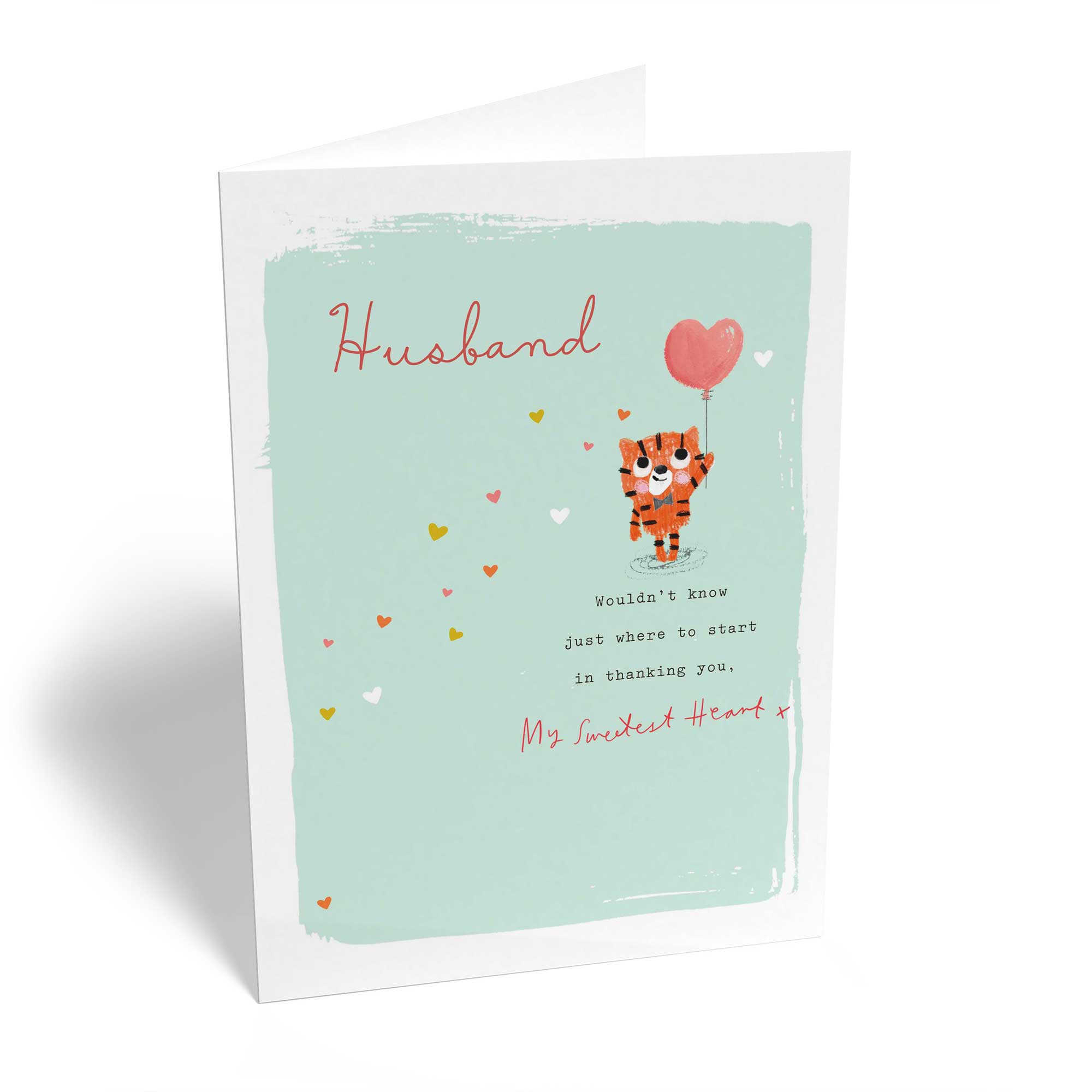 Husband Cute Cat Love Heart Balloon