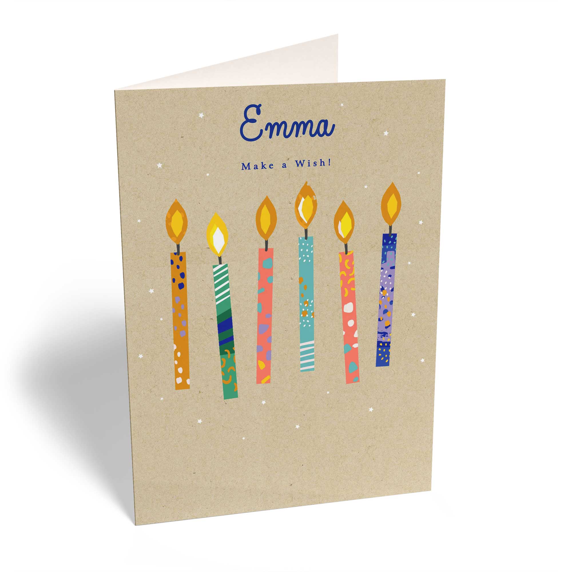 Classic Birthday Editable Colourful Candles