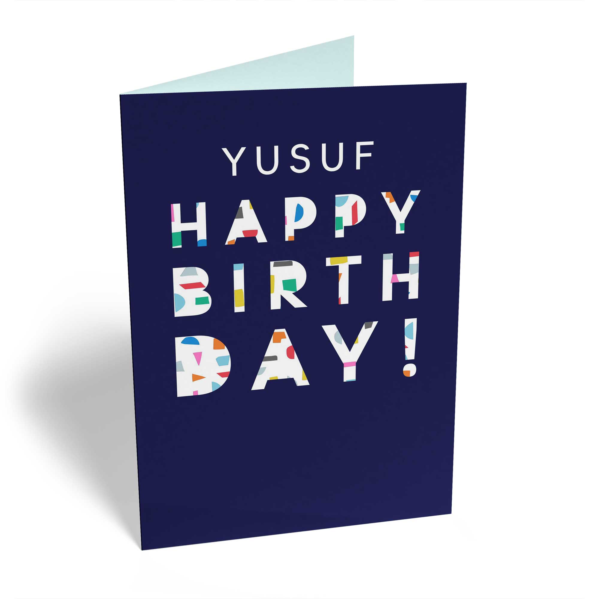 Contemporary Birthday Editable Rainbow Stripe Text