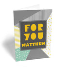 Contemporary Birthday Editable Funky Text Yellow