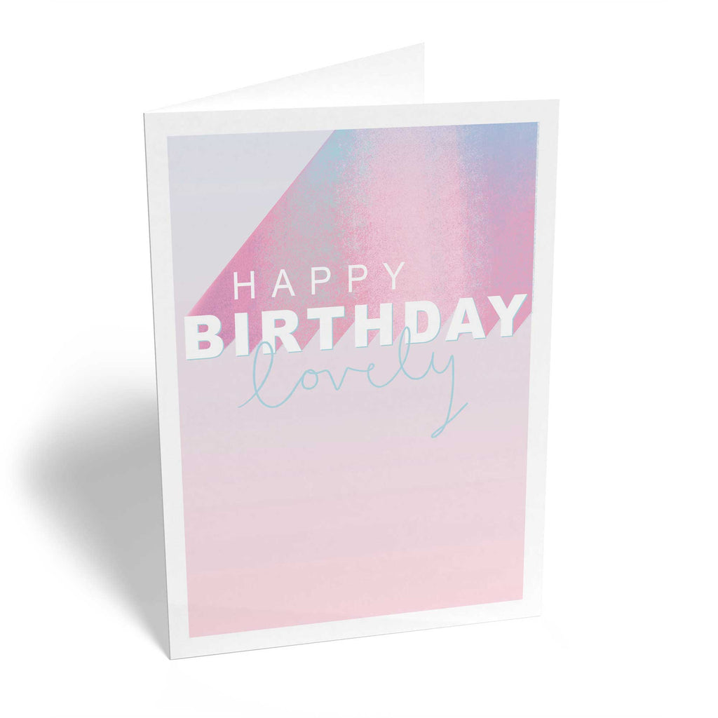Contemporary Birthday Ombre Graphic Text