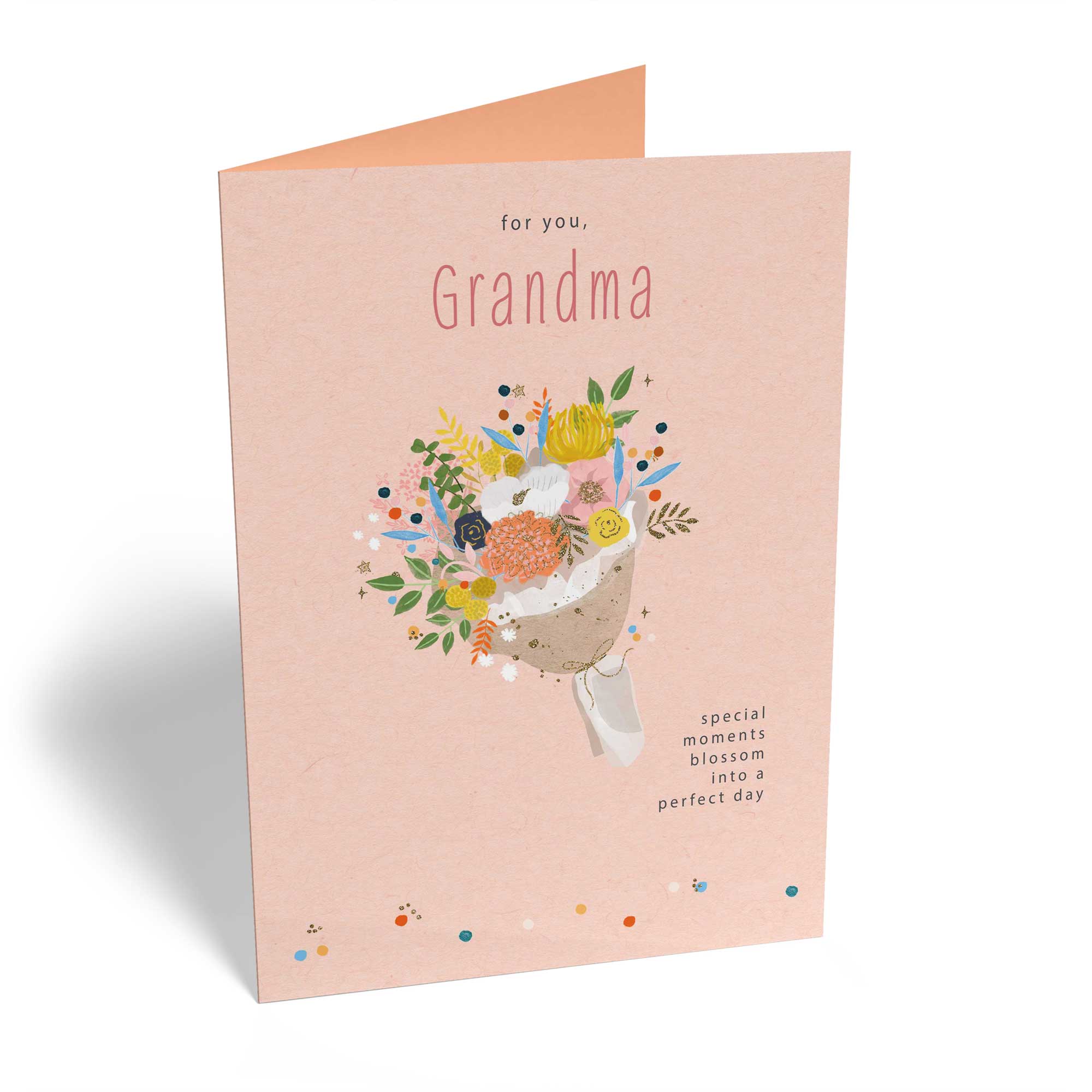 Classic Grandma Birthday Editable Floral Bouquet