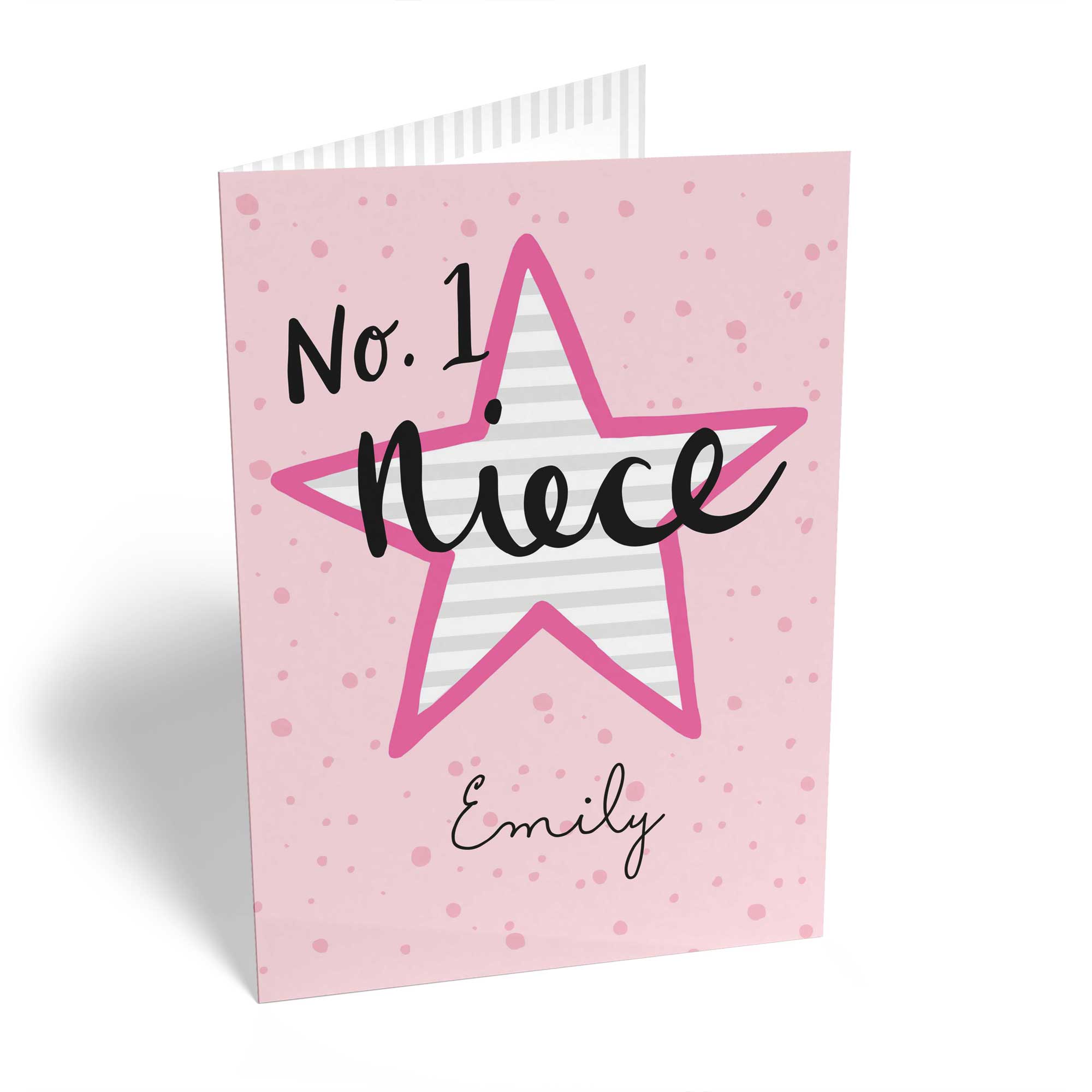 Contemporary Niece Birthday Editable Number 1 Star