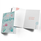 Contemporary Grandma Birthday Sketchy Flowers