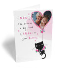 Cute Nan Birthday Photo Upload Cat Balloon