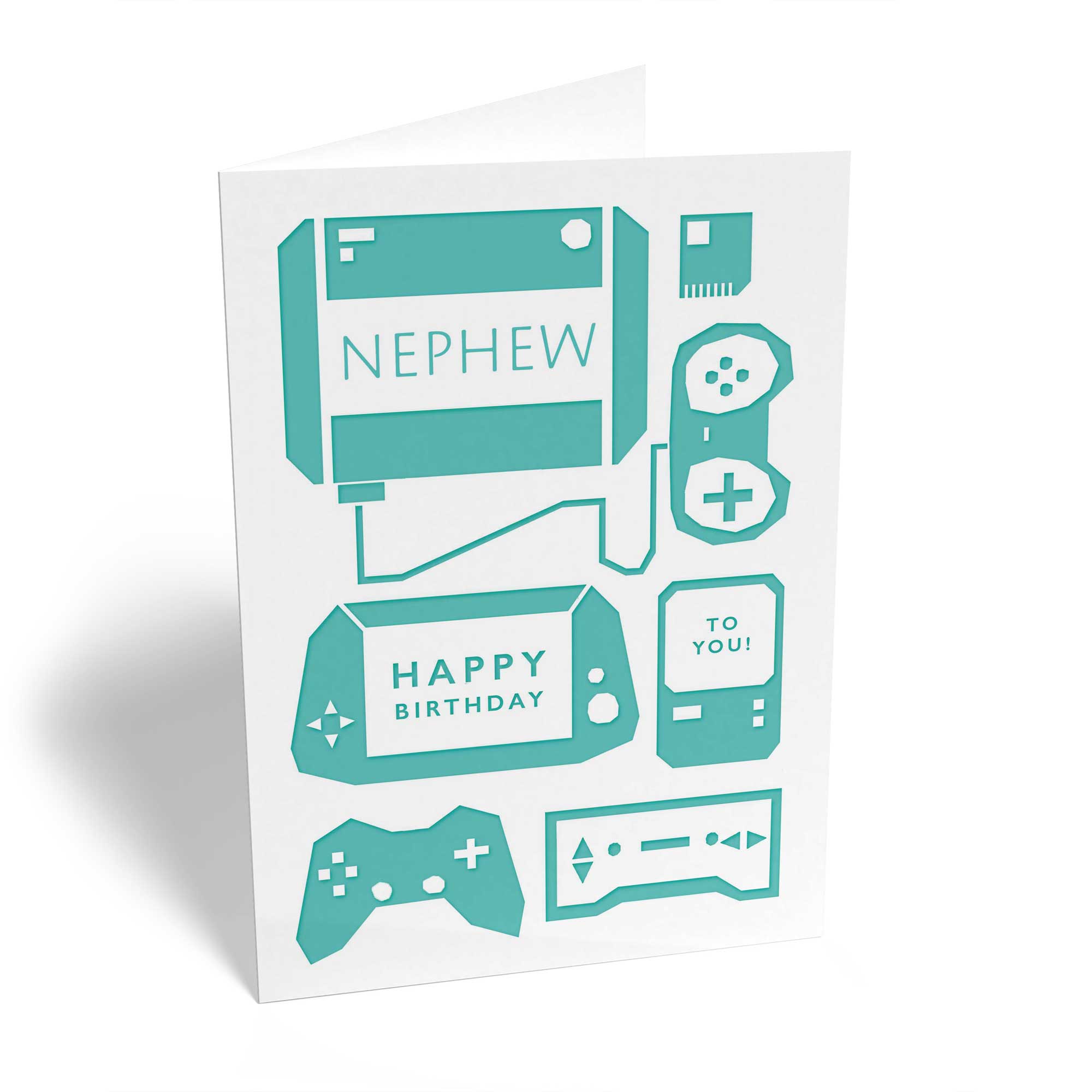 Modern Birthday Nephew Editable Games Console