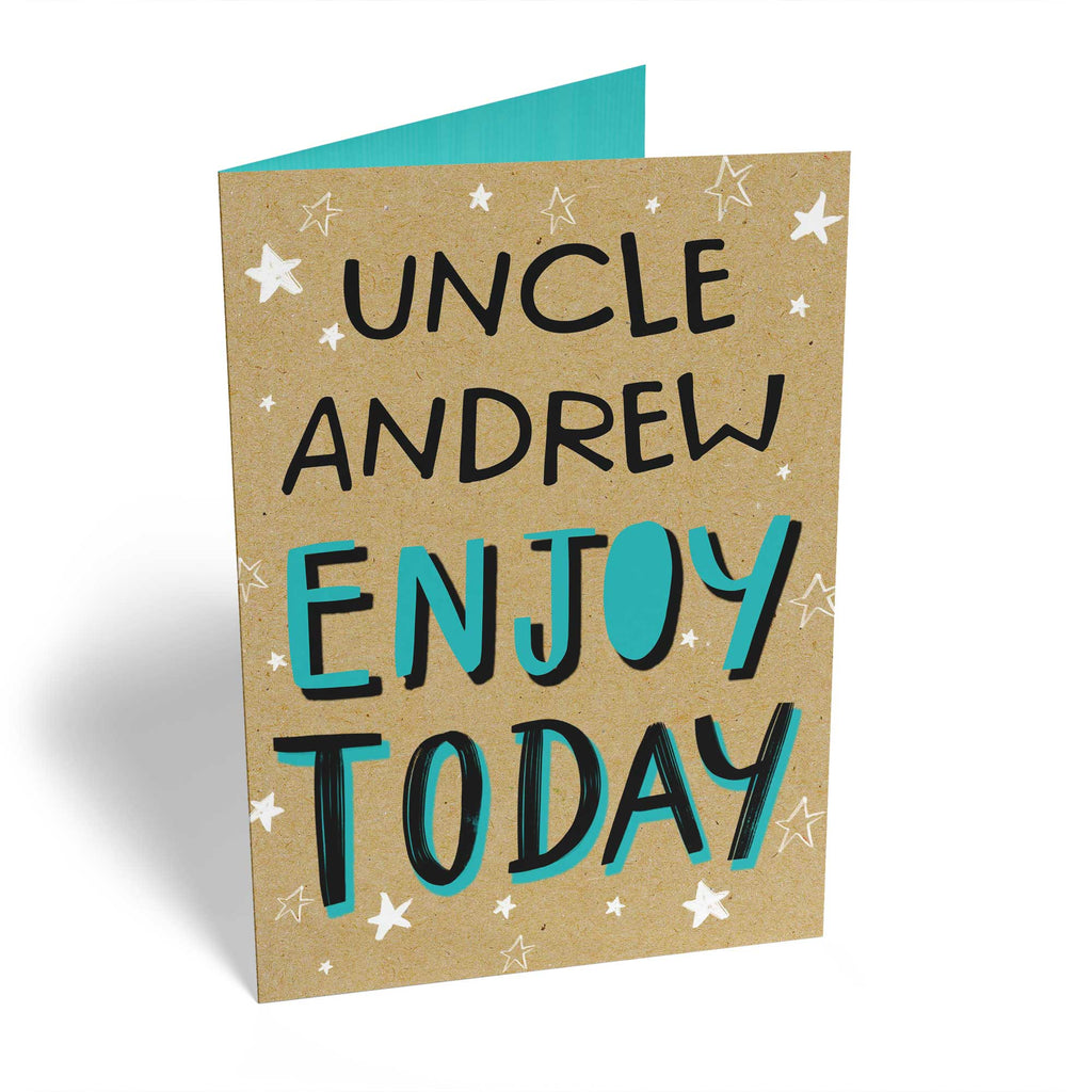 Contemporary Birthday Uncle Editable Enjoy Today