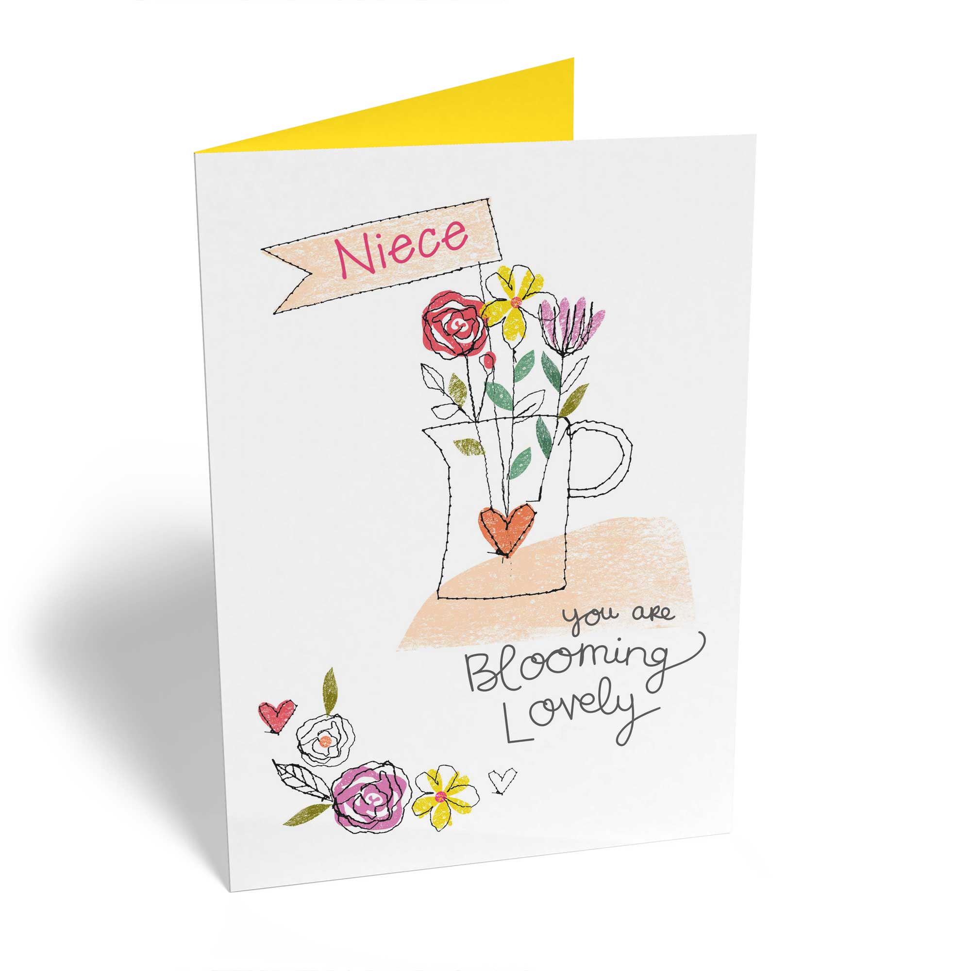 Classic Niece Birthday Editable Blooming Lovely