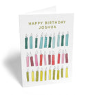 Colourful Candles Custom Birthday