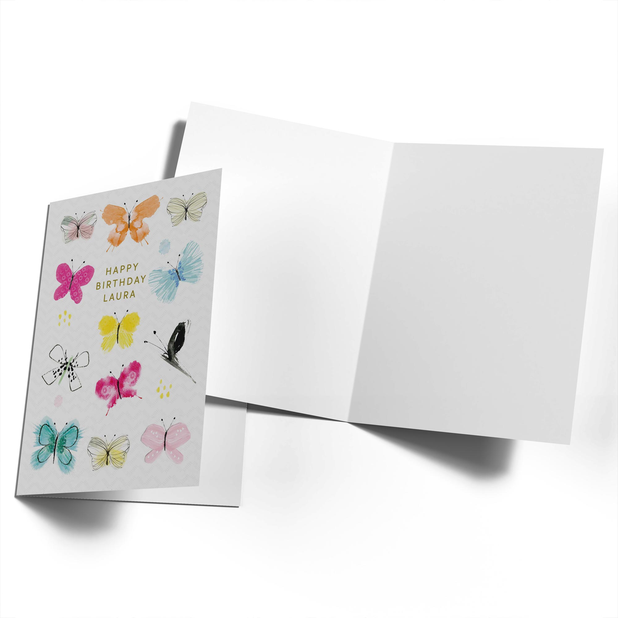 Colourful Butterflies Custom Birthday