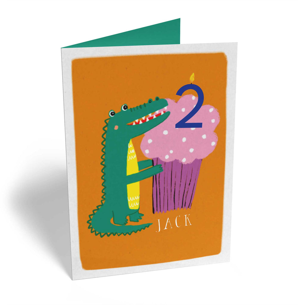 2nd Birthday Crocodile Cupcake Custom