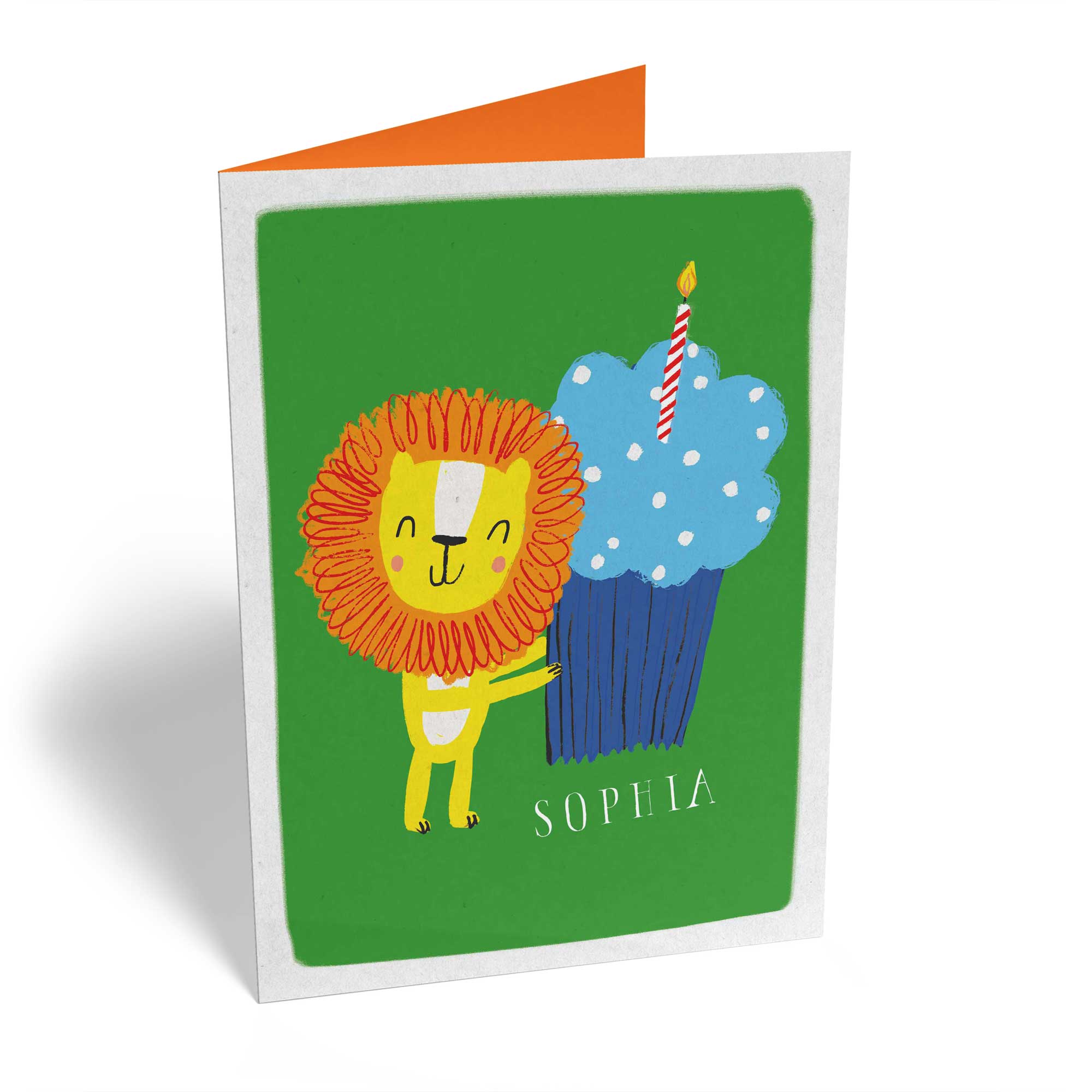 Birthday Fun Lion And Cupcake Custom