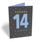 Confetti Polka Dot 14th Birthday Custom