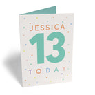 Confetti Polka Dot 13th Birthday Custom