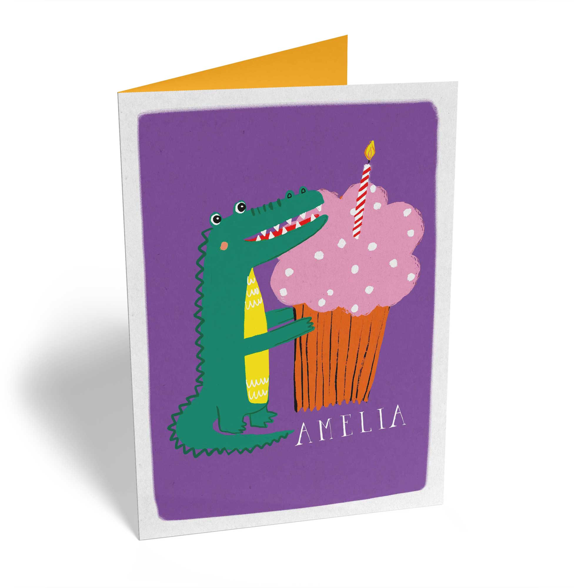 Birthday Crocodile Cupcake Custom