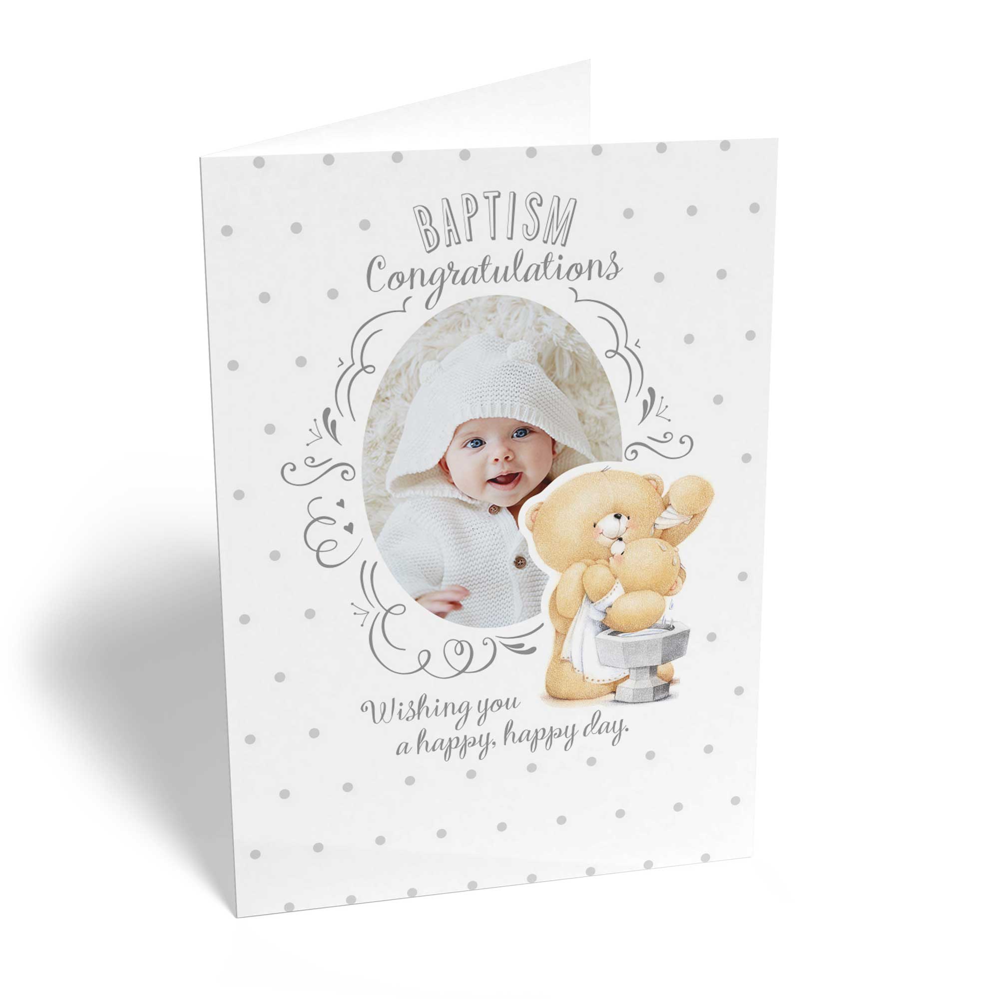 Cute Forever Friends Christening Custom Photo