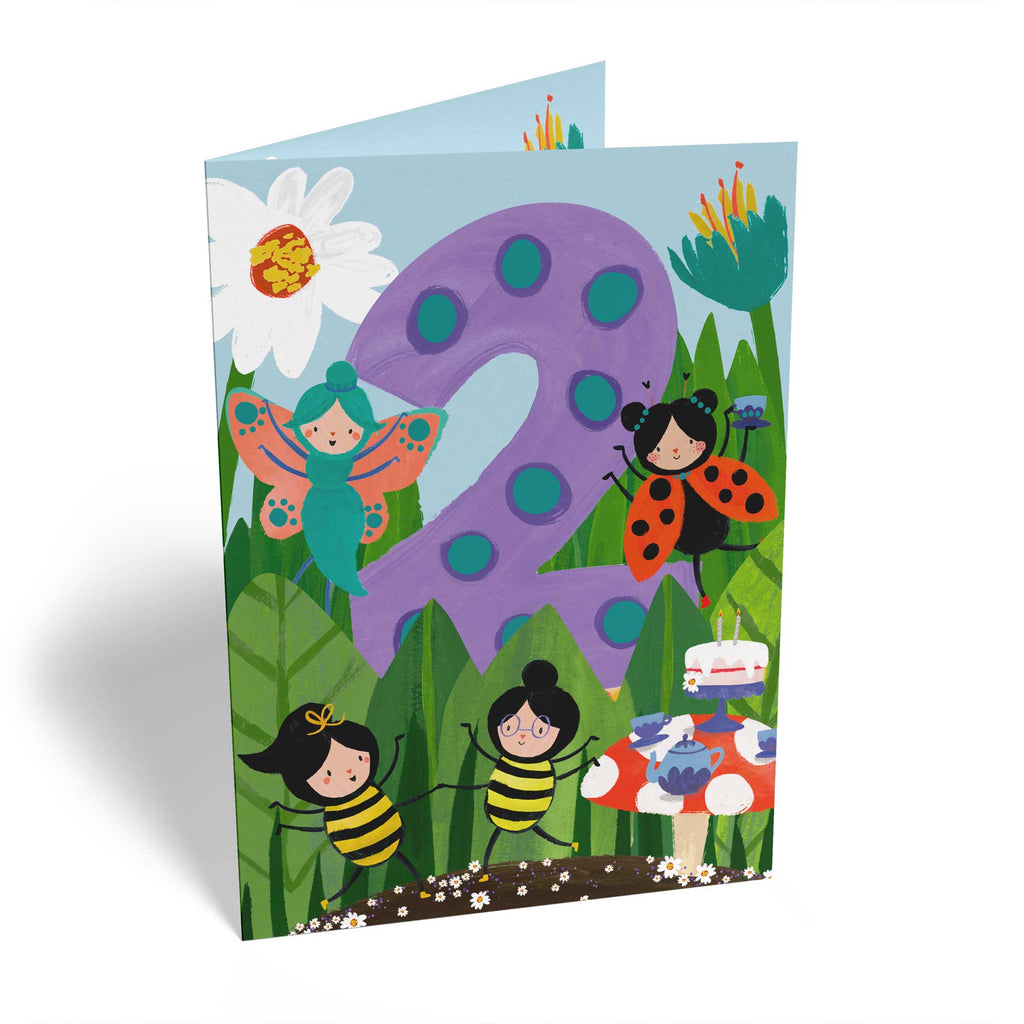 Cute Bugs And Bees Dancing 2nd Birthday