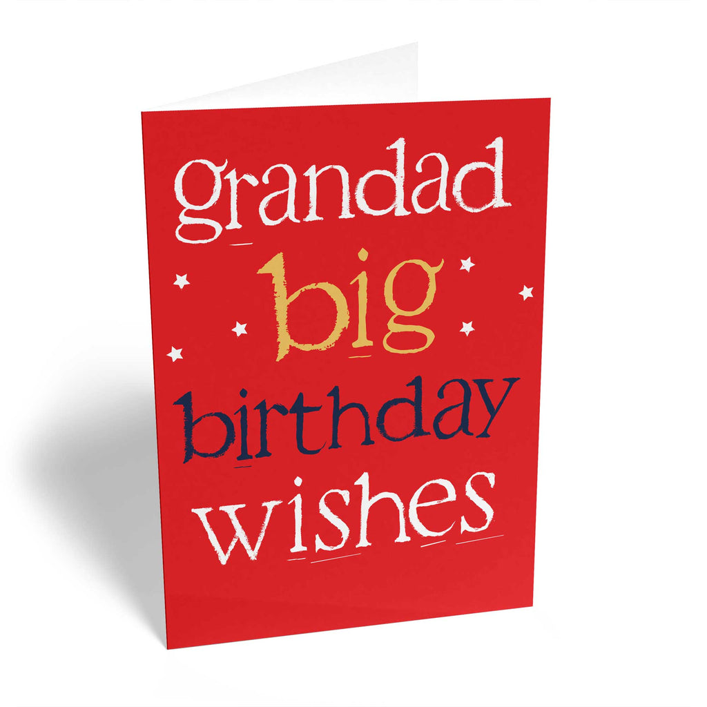 Grandad Big Wishes Birthday
