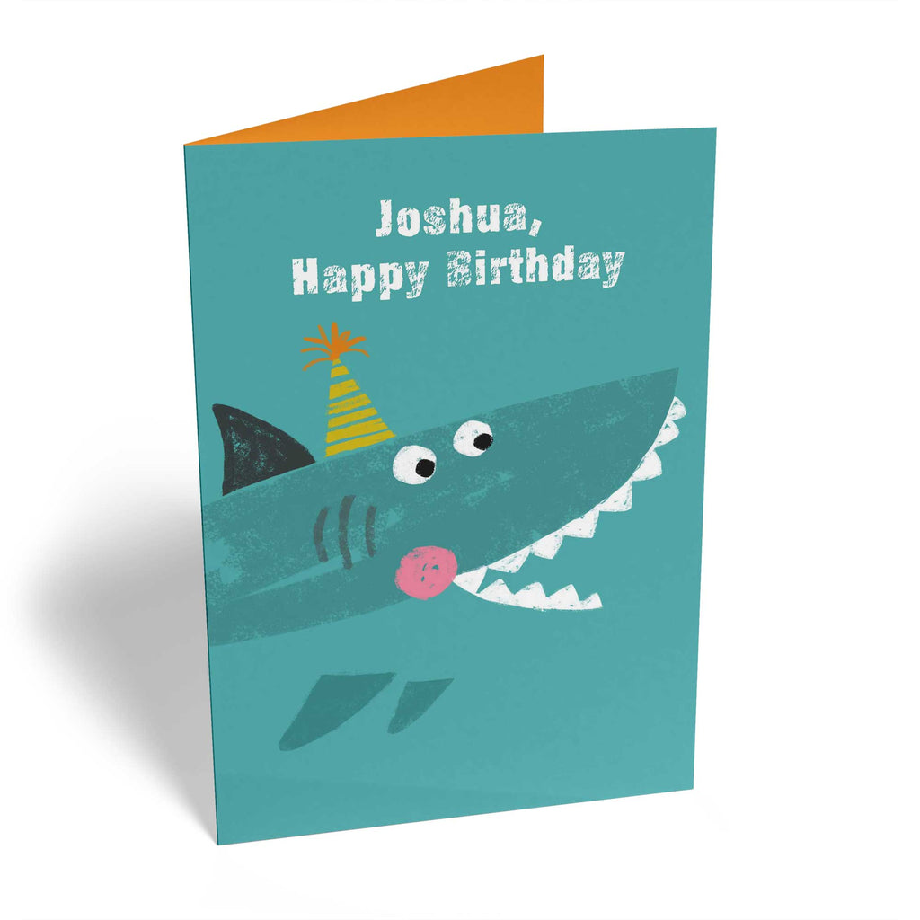Fun Smiley Shark Party Hat Kids Birthday