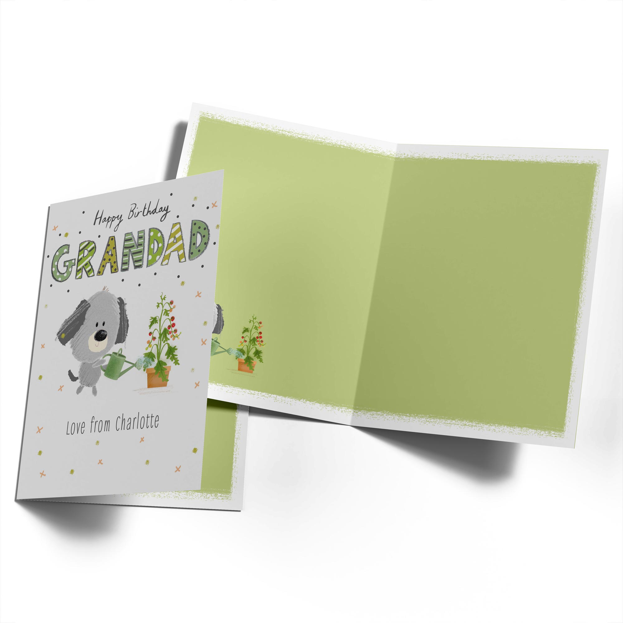 Grandad Cute Dog Custom Birthday