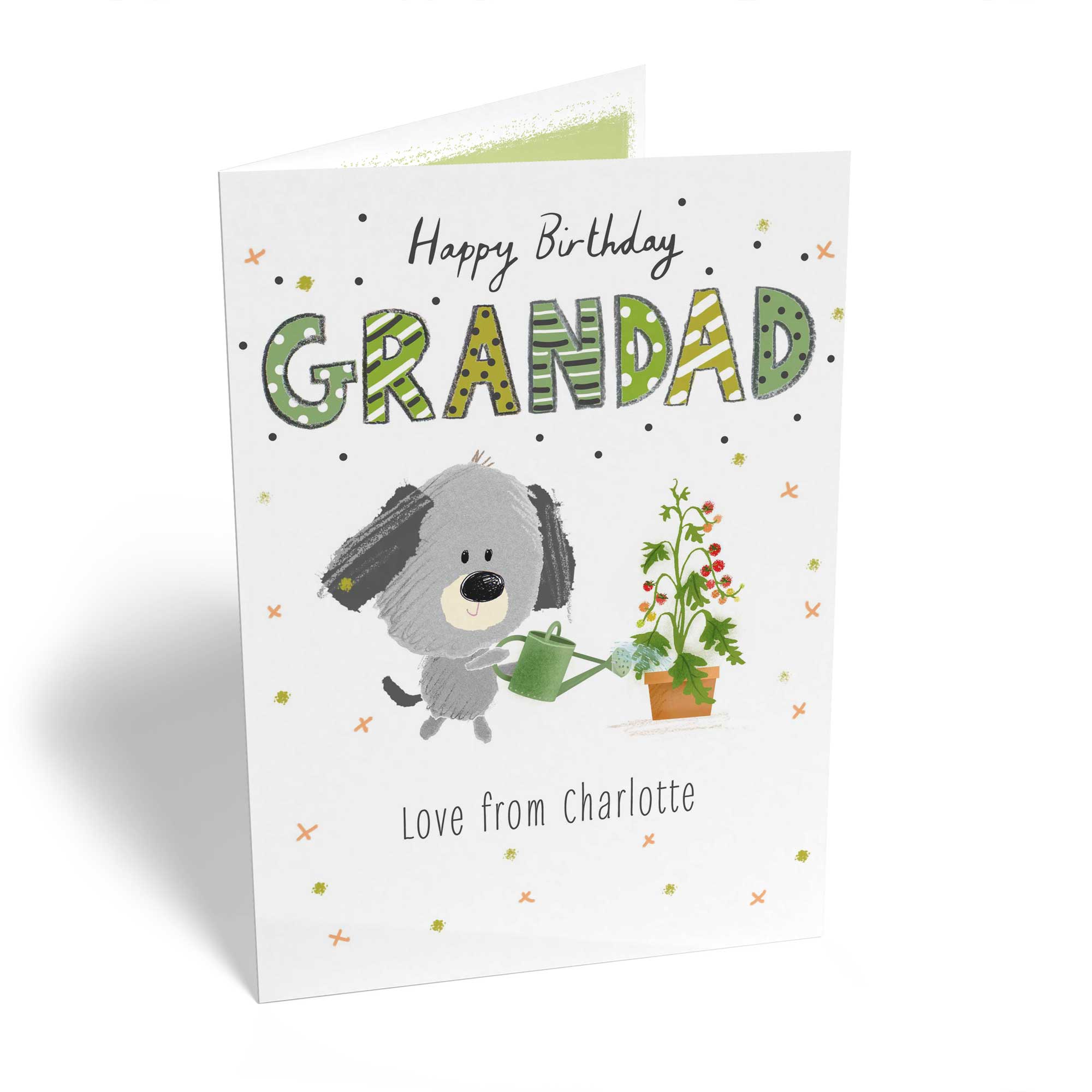 Grandad Cute Dog Custom Birthday