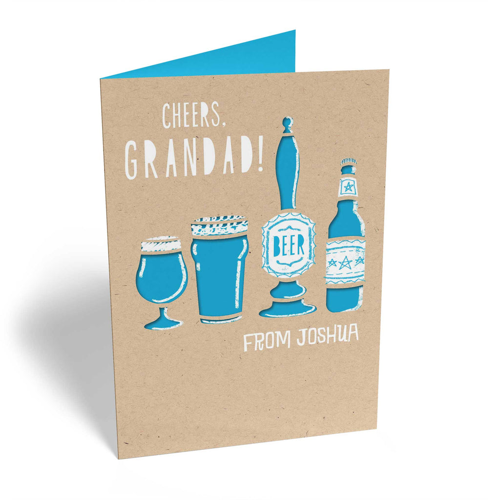 Grandad Beer Bottle Custom Birthday