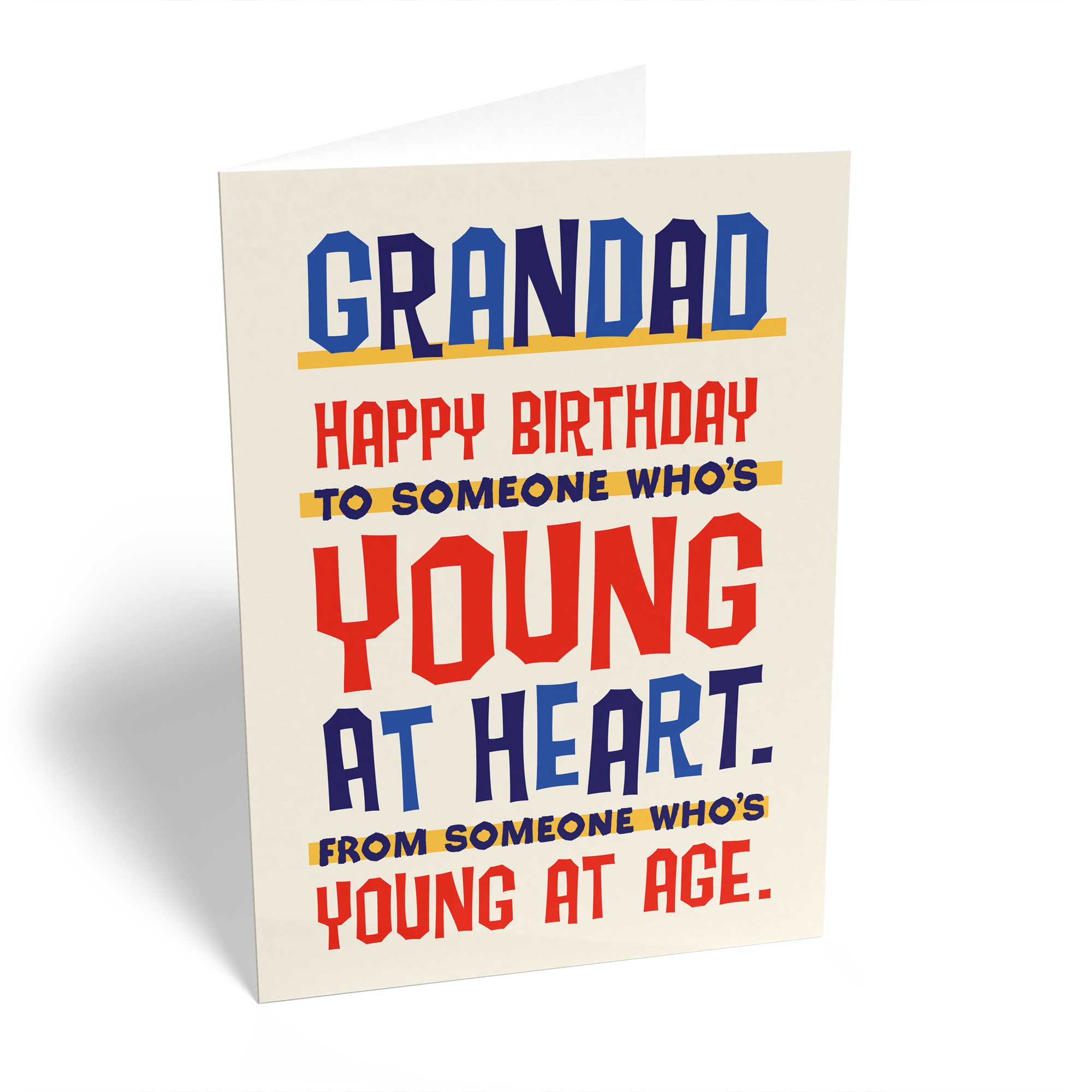 Grandad Young At Heart Birthday