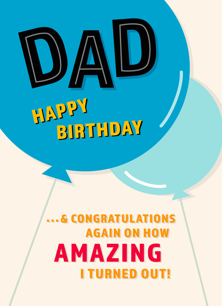 Dad Funny Happy Birthday Balloons