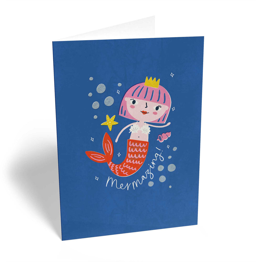 Princess Mermaid Birthday Card