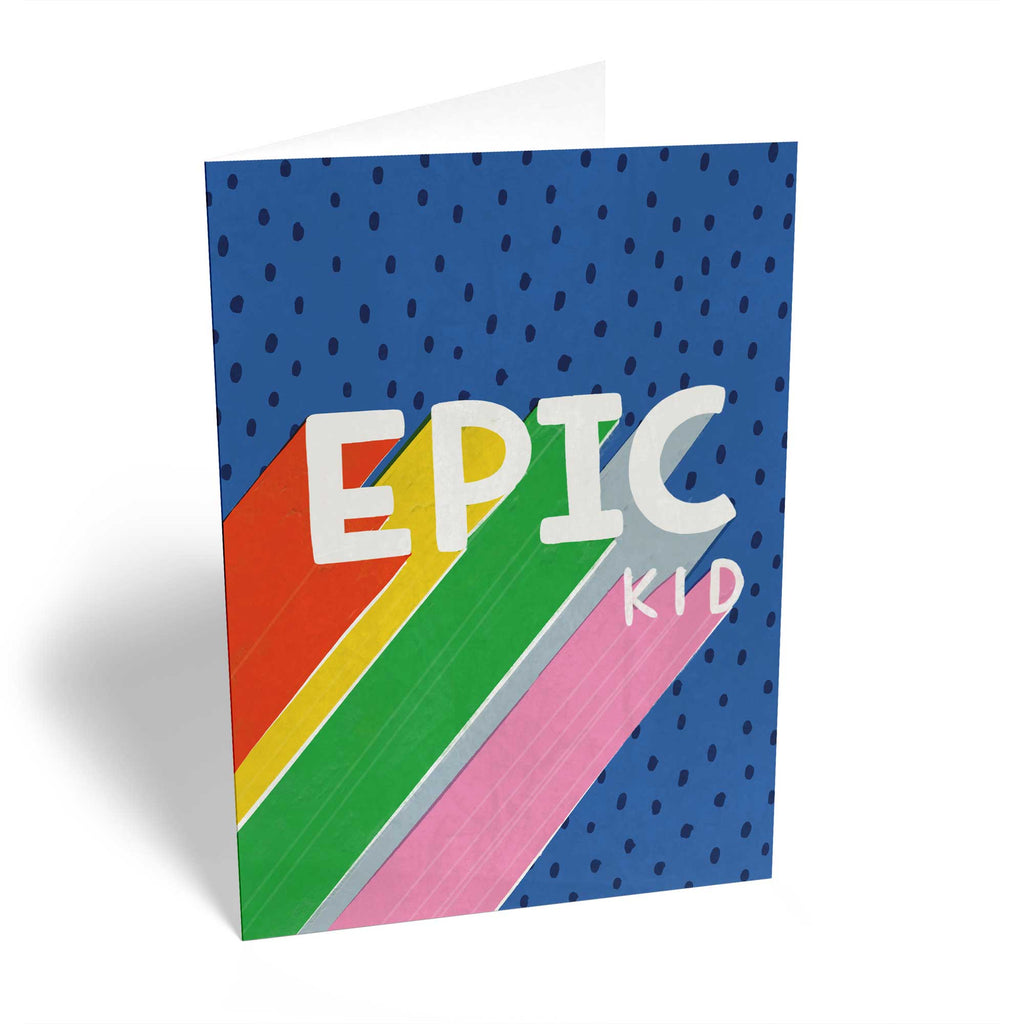 Epic Kid Rainbow Birthday Card