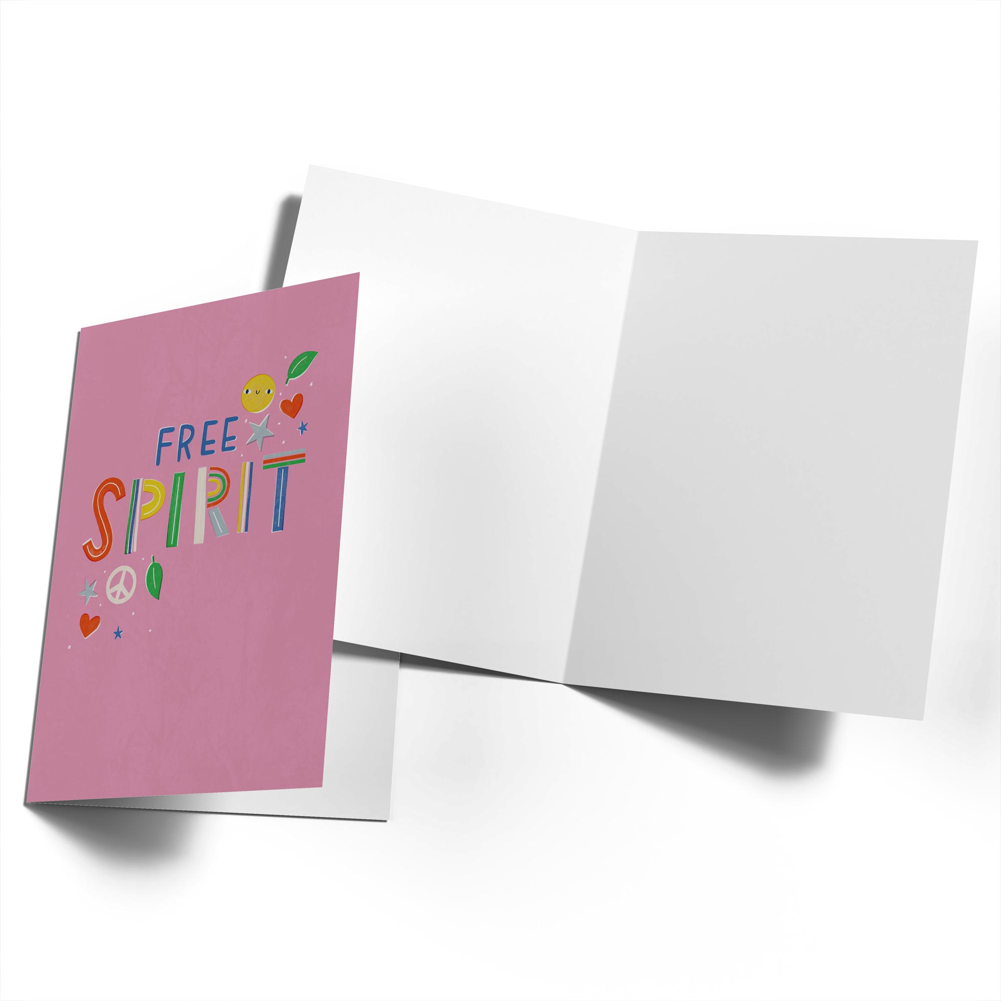 Free Spirit Flower Birthday Card