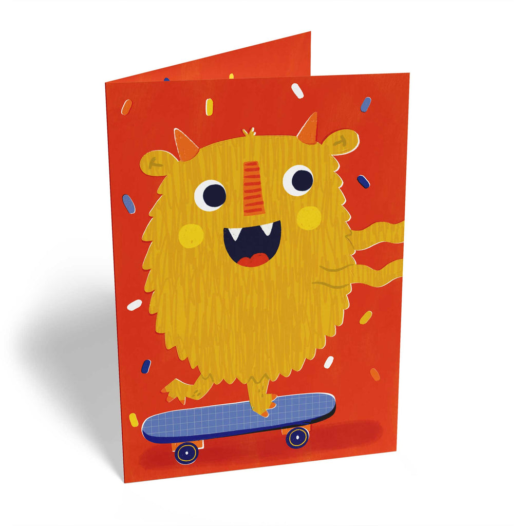 Make A Wish Monster Kids Birthday Card