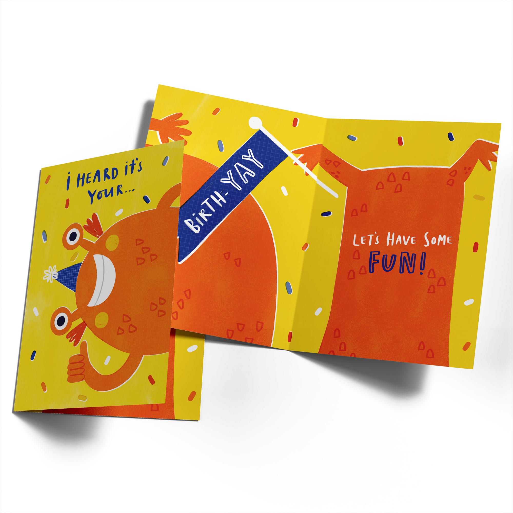 Fun Monster Kids Birthday Card