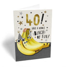 Funny Bunch Of Fun 40th Birthday Card