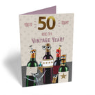 Funny Vintage Year 50th Birthday Card