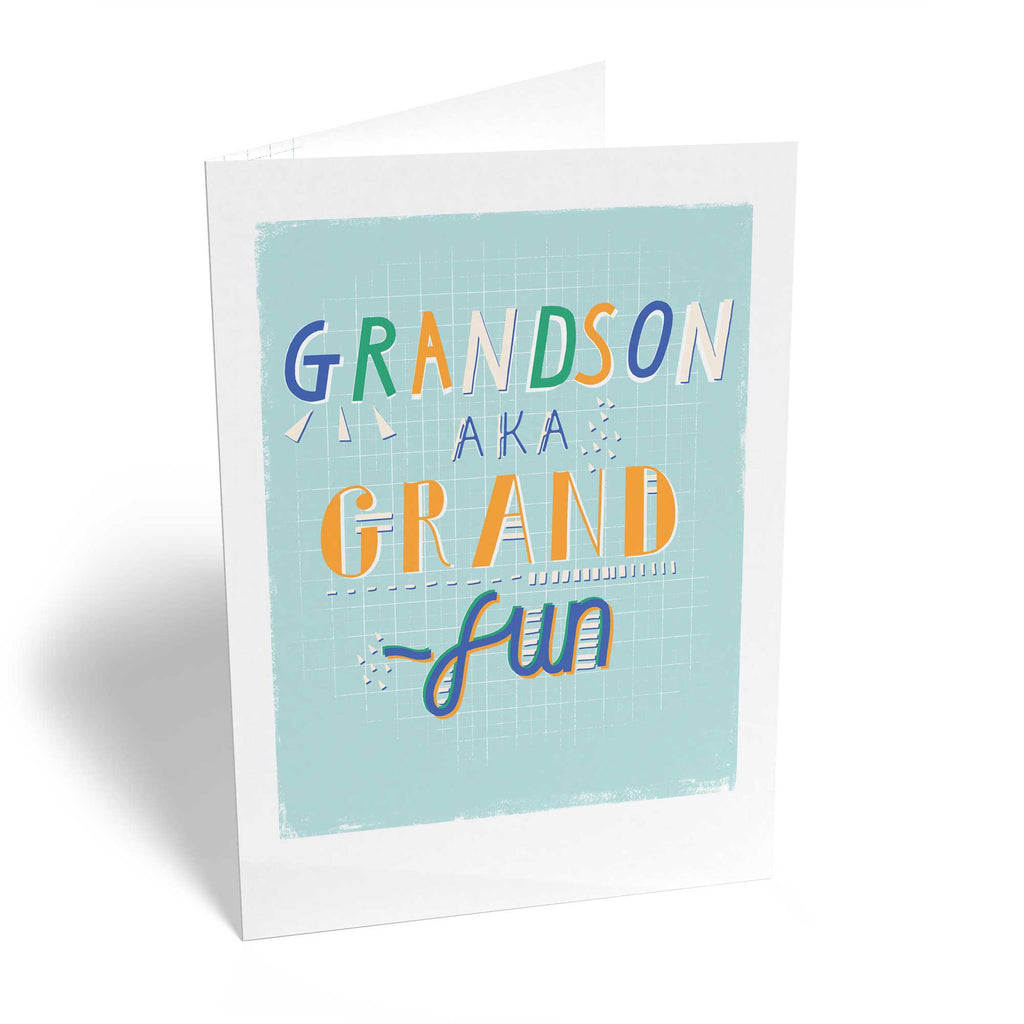 Grandson Custom Text Birthday Card