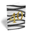 Patterned Custom 40th Birthday Card