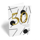 Patterned Custom 50th Birthday Card