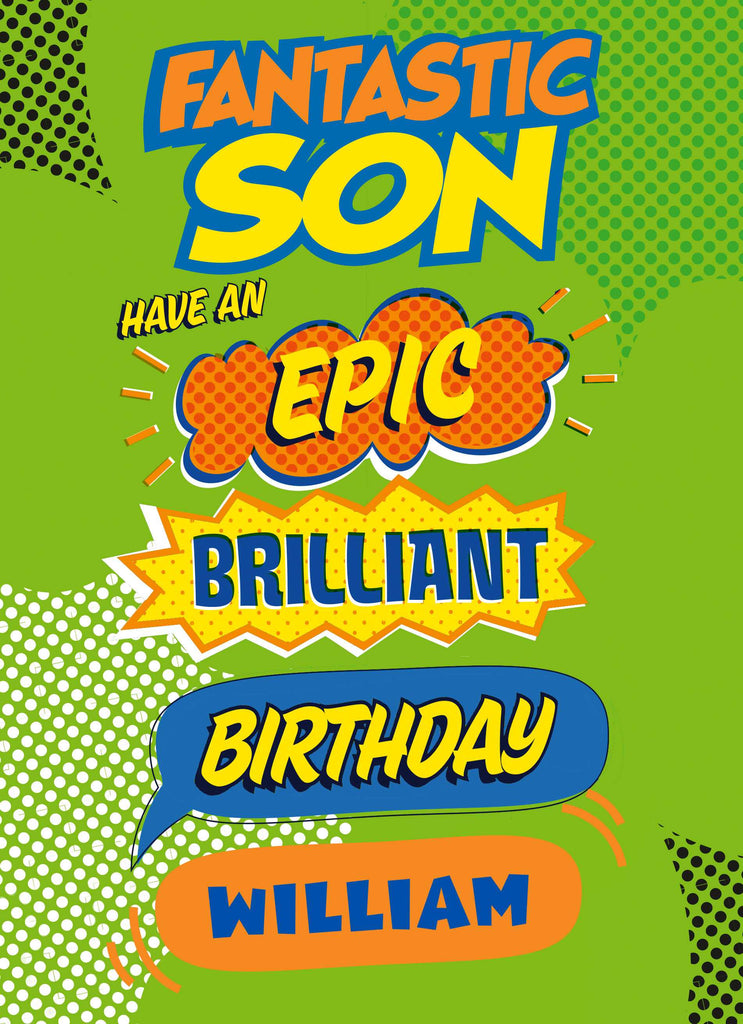 Son Birthday Brilliant Fantastic