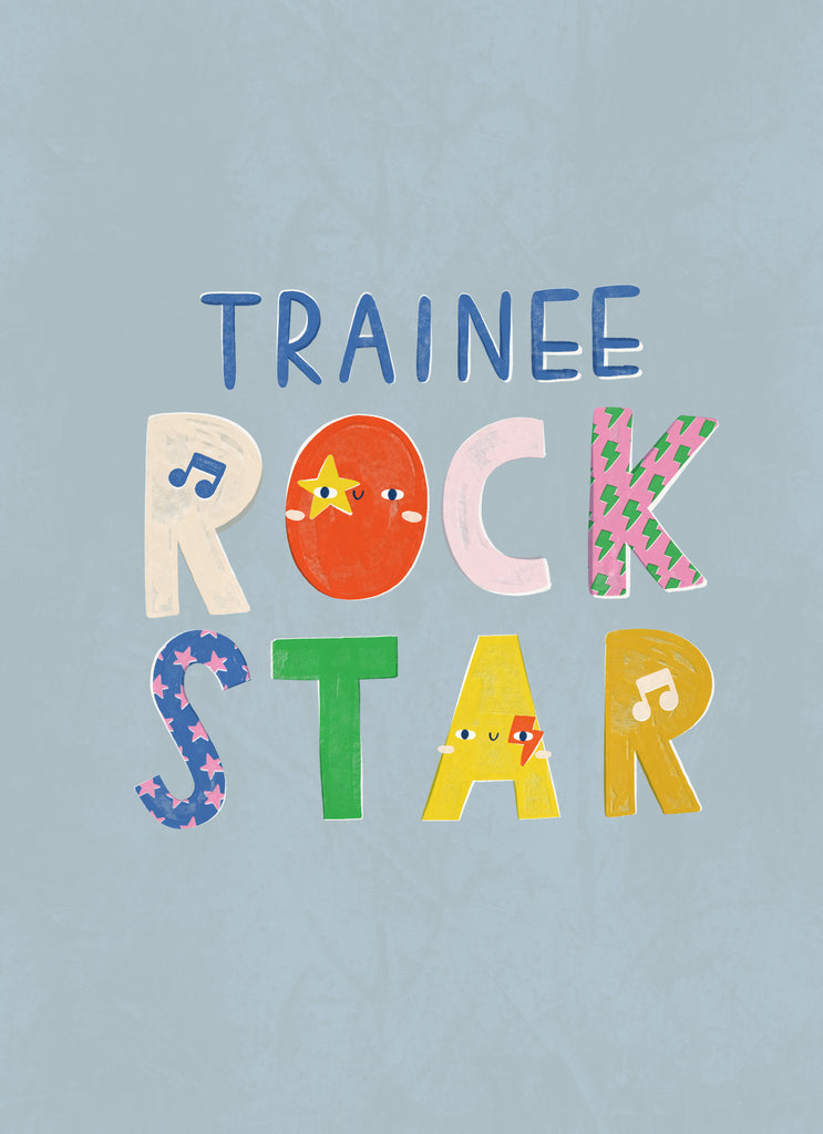 Trainee Rock Star Birthday Card