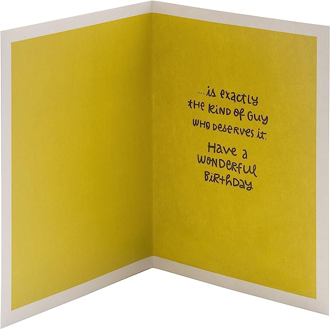 Hallmark Birthday Greeting Card for Him (Extra Attention) Hallmark
