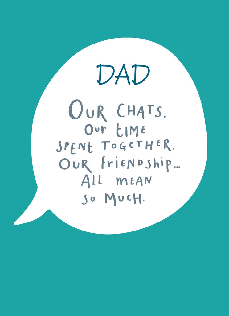 Dad Editable Speech Bubble Our Chats