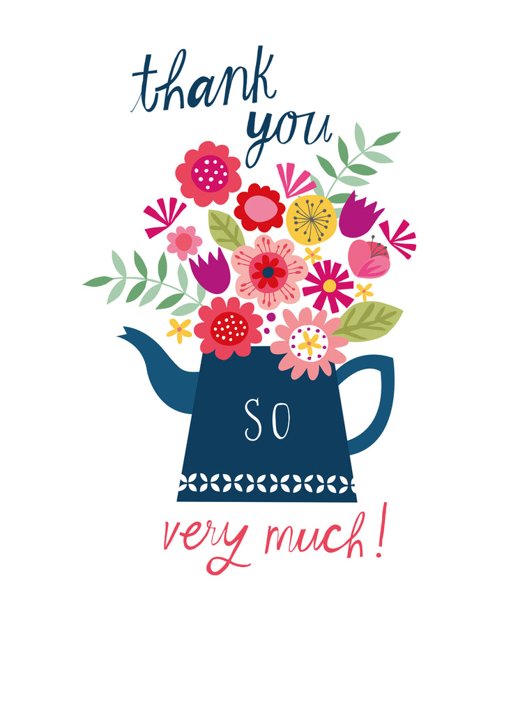 Traditional Thank You Watering Can Flowers