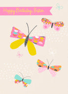 Sister Happy Birthday Butterflies Editable Text