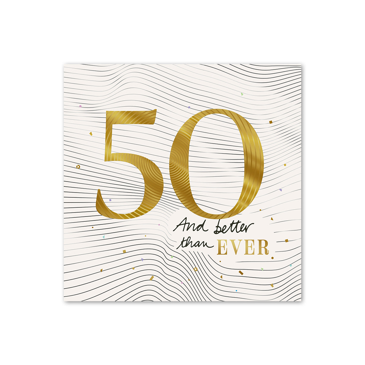 Hallmark 50th Birthday Card - Better Than Ever