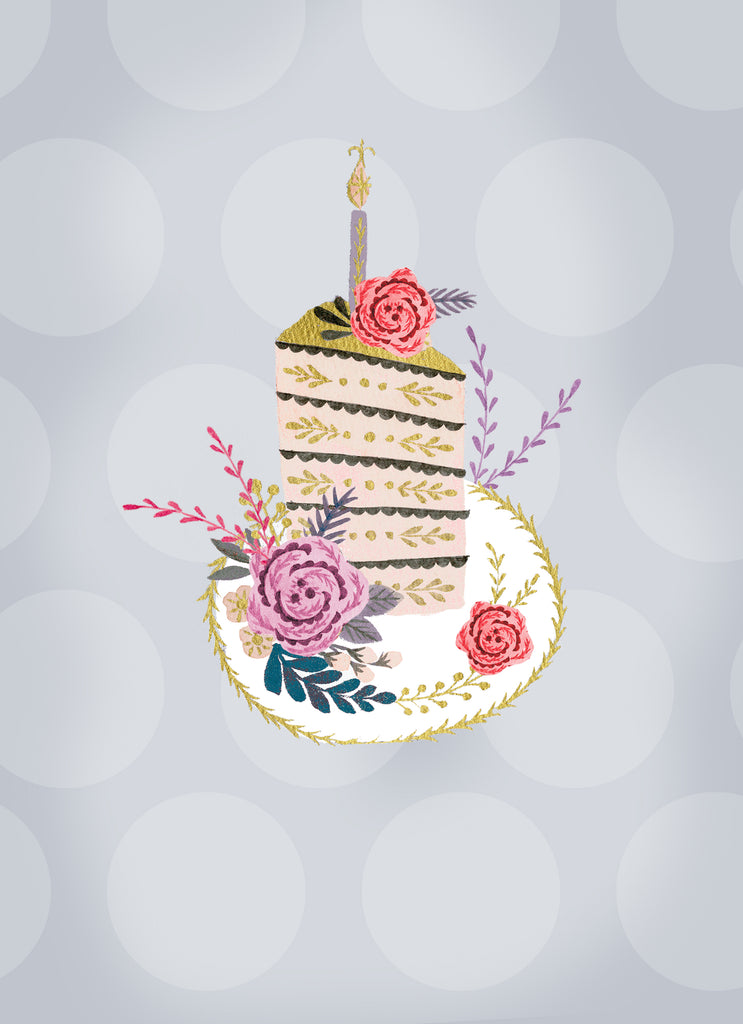 Traditional Layered Cake Candle Plate
