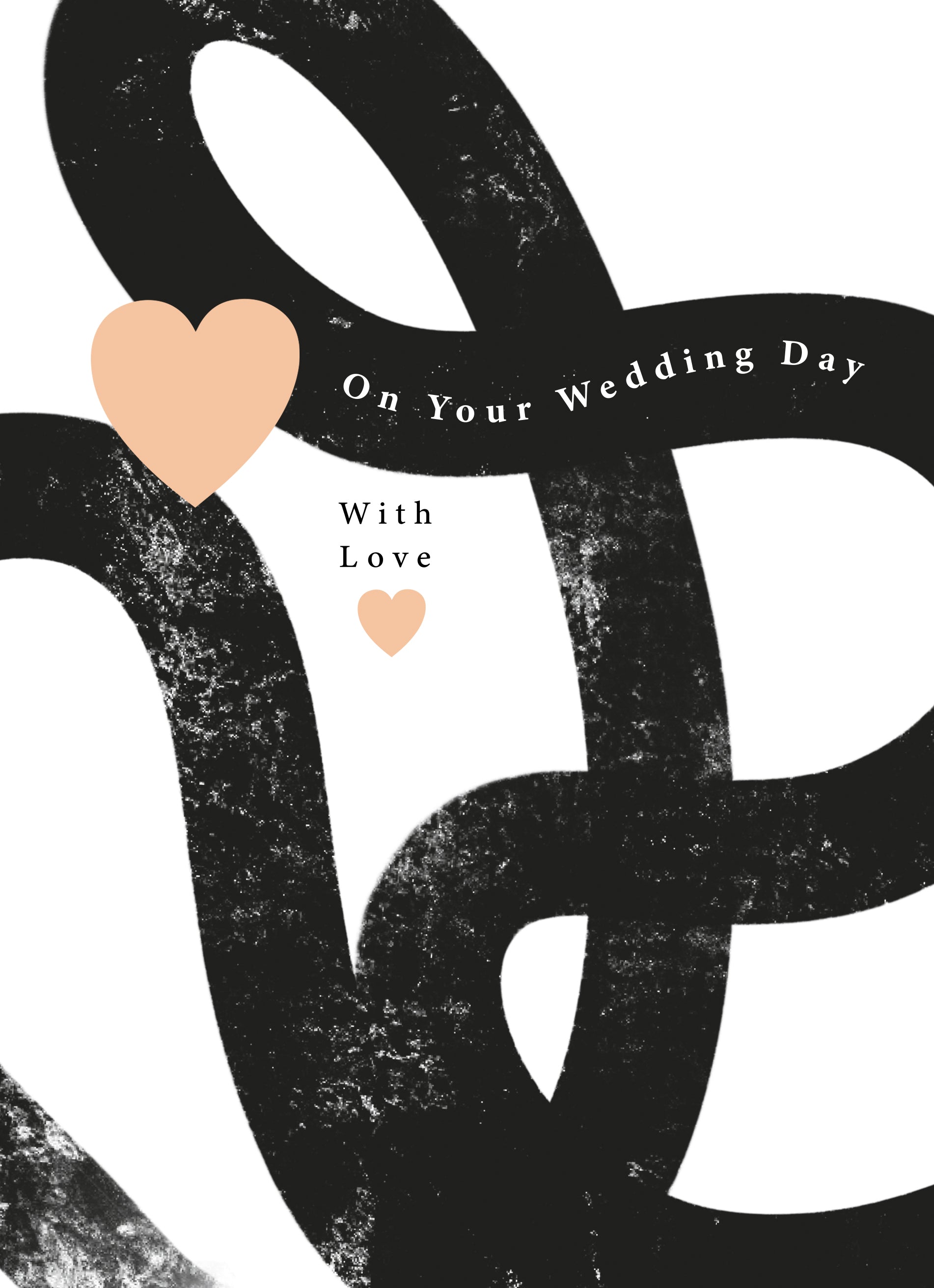 Contemporary Wedding Day Congrats Black Gold