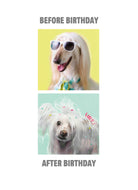 Funny Birthday Editable Photographic Before After